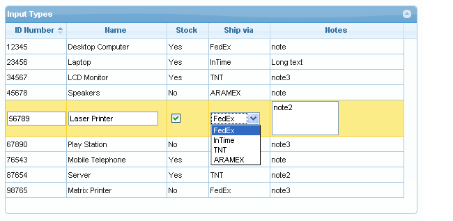 Trirand jquery